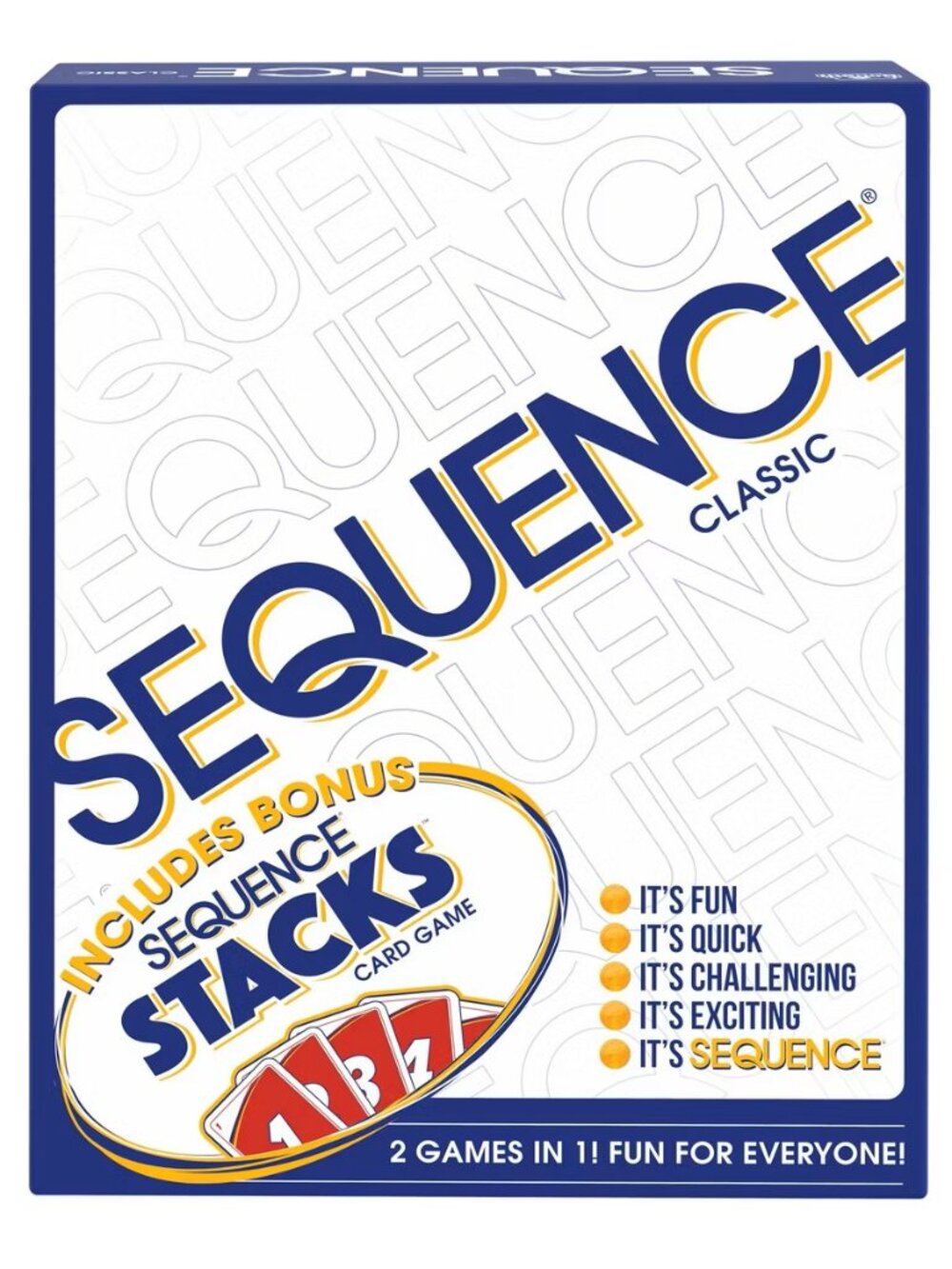 SEQUENCE CLASSIC and SEQUENCE STACKS - 2 Games in 1 - NEW - Picture 1 of 5